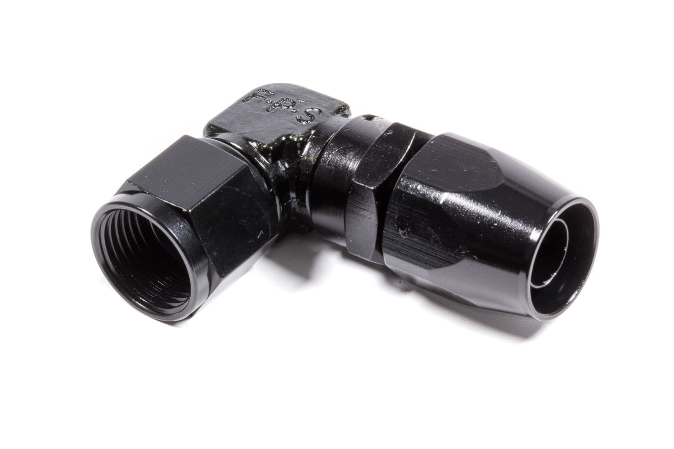 Fragola Performance Systems 109110-BL #10 x 90 Low Profile Forged Hose End Black Fragola Performance Systems 109110-BL