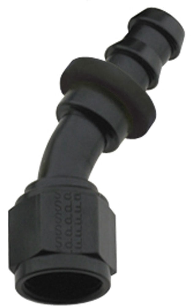 Fragola Performance Systems 203006-BL Hose Fitting #6 30 Deg Push Lock Black Fragola Performance Systems 203006-BL