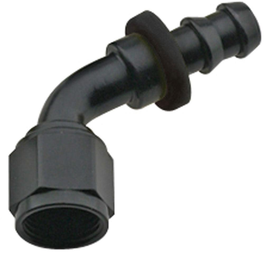 Fragola Performance Systems 206008-BL Hose Fitting #j8 60 Deg Push Lock Black Fragola Performance Systems 206008-BL