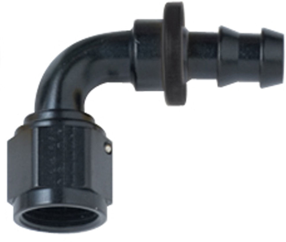 Fragola Performance Systems 209004-BL Hose Fitting #4 90 Deg Push Lock Black Fragola Performance Systems 209004-BL