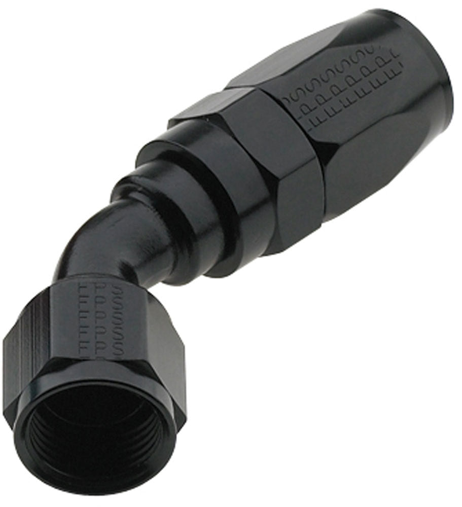 Fragola Performance Systems 224504-BL Hose Fitting #4 45 Deg Pro-Flow Black Fragola Performance Systems 224504-BL