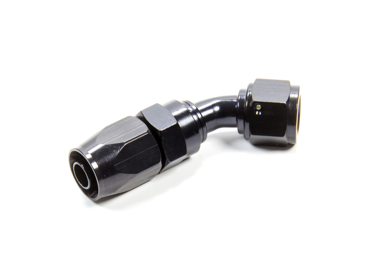 Fragola Performance Systems 224505-BL Hose Fitting #6 45 Deg. to #8 Hose Black Fragola Performance Systems 224505-BL