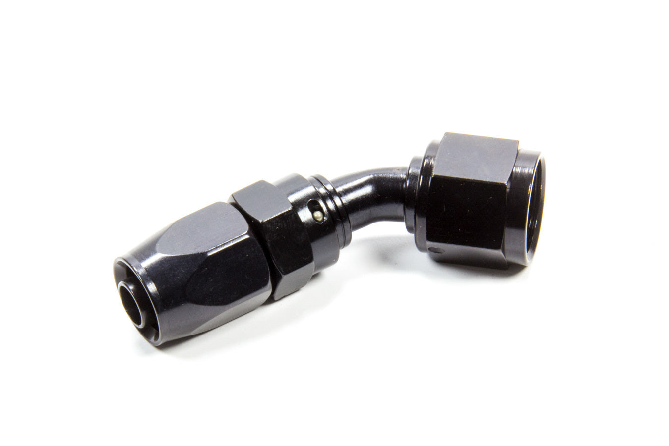 Fragola Performance Systems 224509-BL Hose Fitting #10 45 Deg. to #8 Hose Black Fragola Performance Systems 224509-BL