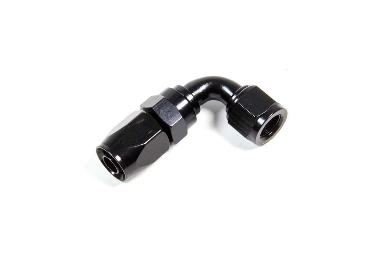 Fragola Performance Systems 229005-BL Hose Fitting #6 90 Deg. to #8 Hose Black Fragola Performance Systems 229005-BL