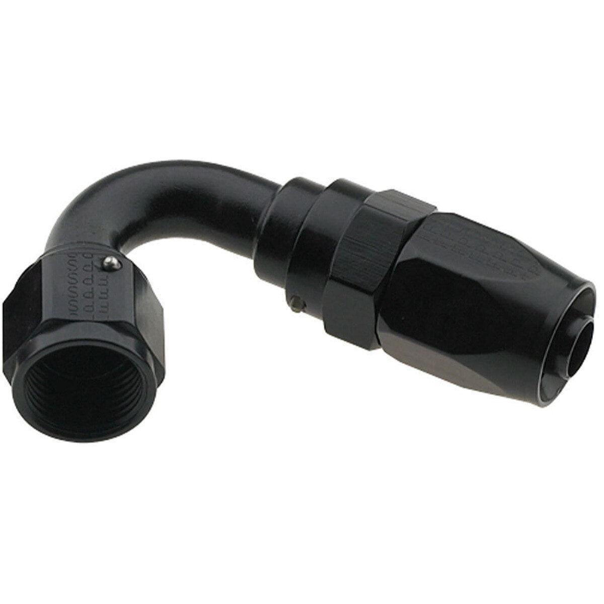 Fragola Performance Systems 231207-BL Hose Fitting #8 120 Deg. to #6 Hose Black Fragola Performance Systems 231207-BL