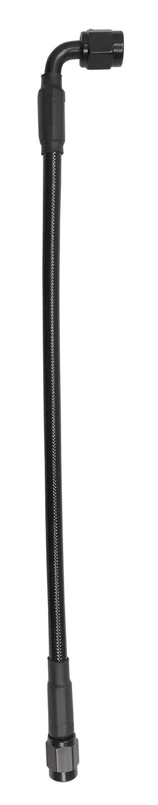 Fragola Performance Systems 322010-BL 3an PTFE Black Cover Hose 10in Str- 90-Deg Fragola Performance Systems 322010-BL