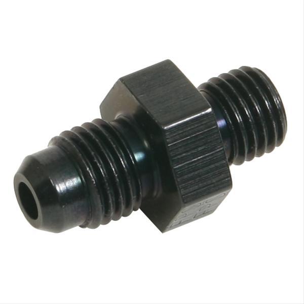 Fragola Performance Systems 460409-BL 4AN To 10MM X 1.25 Adapter Fitting Black Fragola Performance Systems 460409-BL
