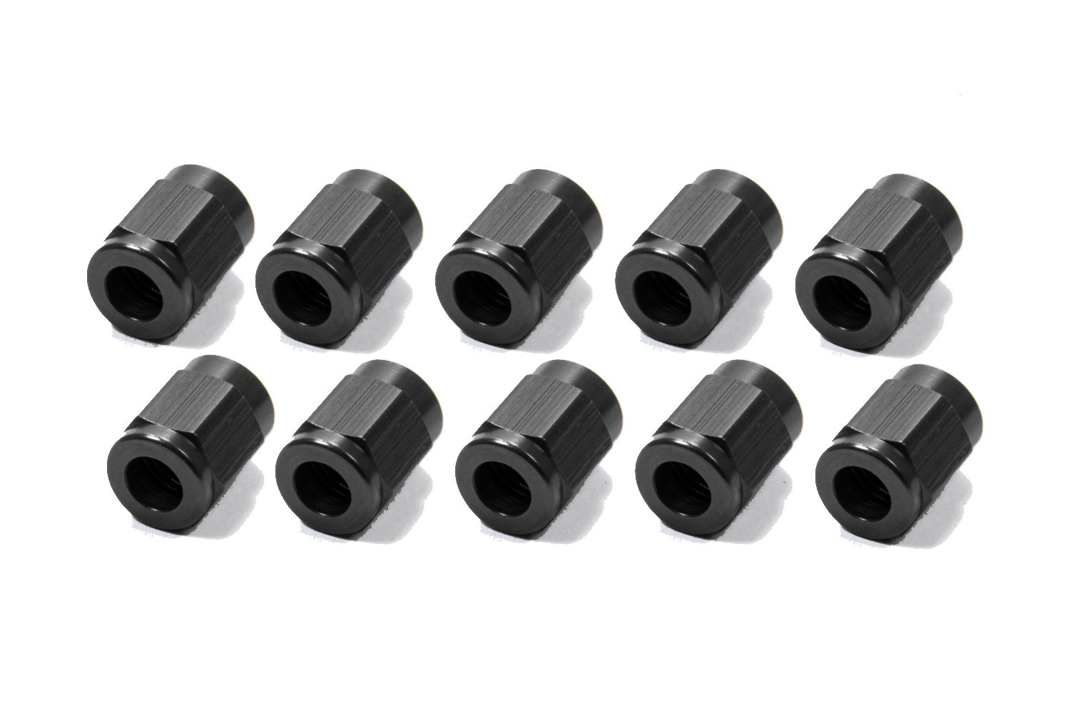 Fragola Performance Systems 481803-BL-10 #3 Aluminum Tube  Nuts (10pk) Black Fragola Performance Systems 481803-BL-10