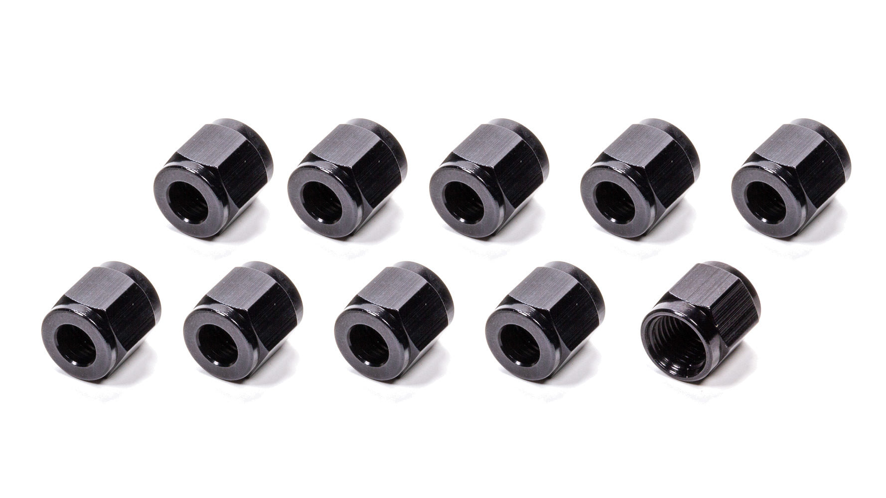 Fragola Performance Systems 481804-BL-10 #4 Aluminum Tube  Nuts (10pk) Black Fragola Performance Systems 481804-BL-10