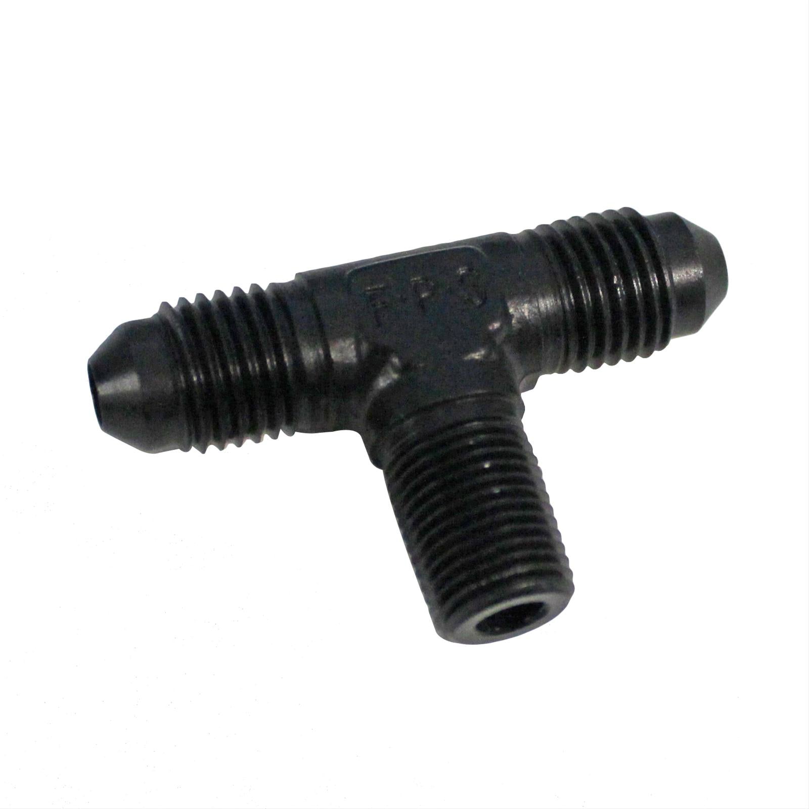 Fragola Performance Systems 482504-BL 4an Tee 1/8 MPT On The Side - Black Fragola Performance Systems 482504-BL