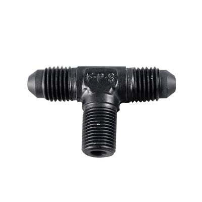Fragola Performance Systems 482506-BL 6an Tee 1/4 MPT On The Side - Black Fragola Performance Systems 482506-BL