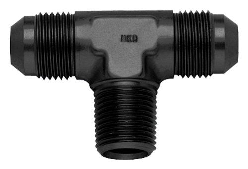 Fragola Performance Systems 482610-BL 10an  to 1/2 MPT On-Run Tee  Fitting Black Fragola Performance Systems 482610-BL