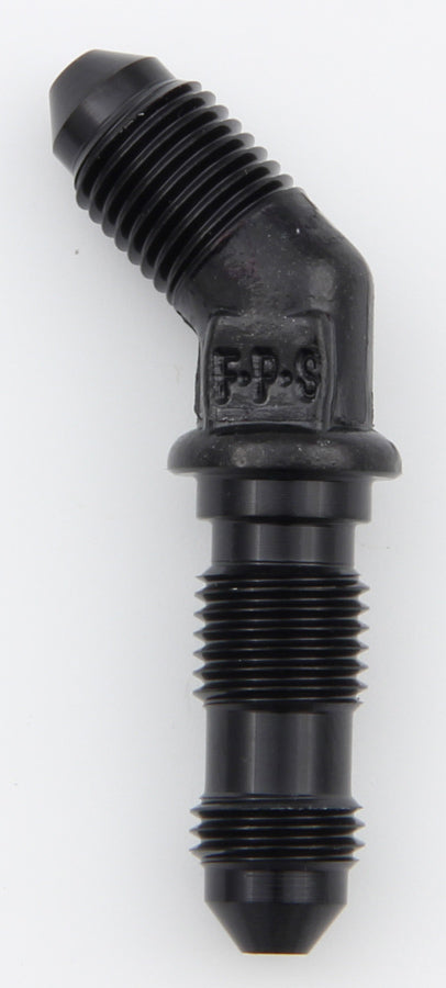 Fragola Performance Systems 483703-BL #3 x 45 Deg Bulkhead Fitting Black Fragola Performance Systems 483703-BL