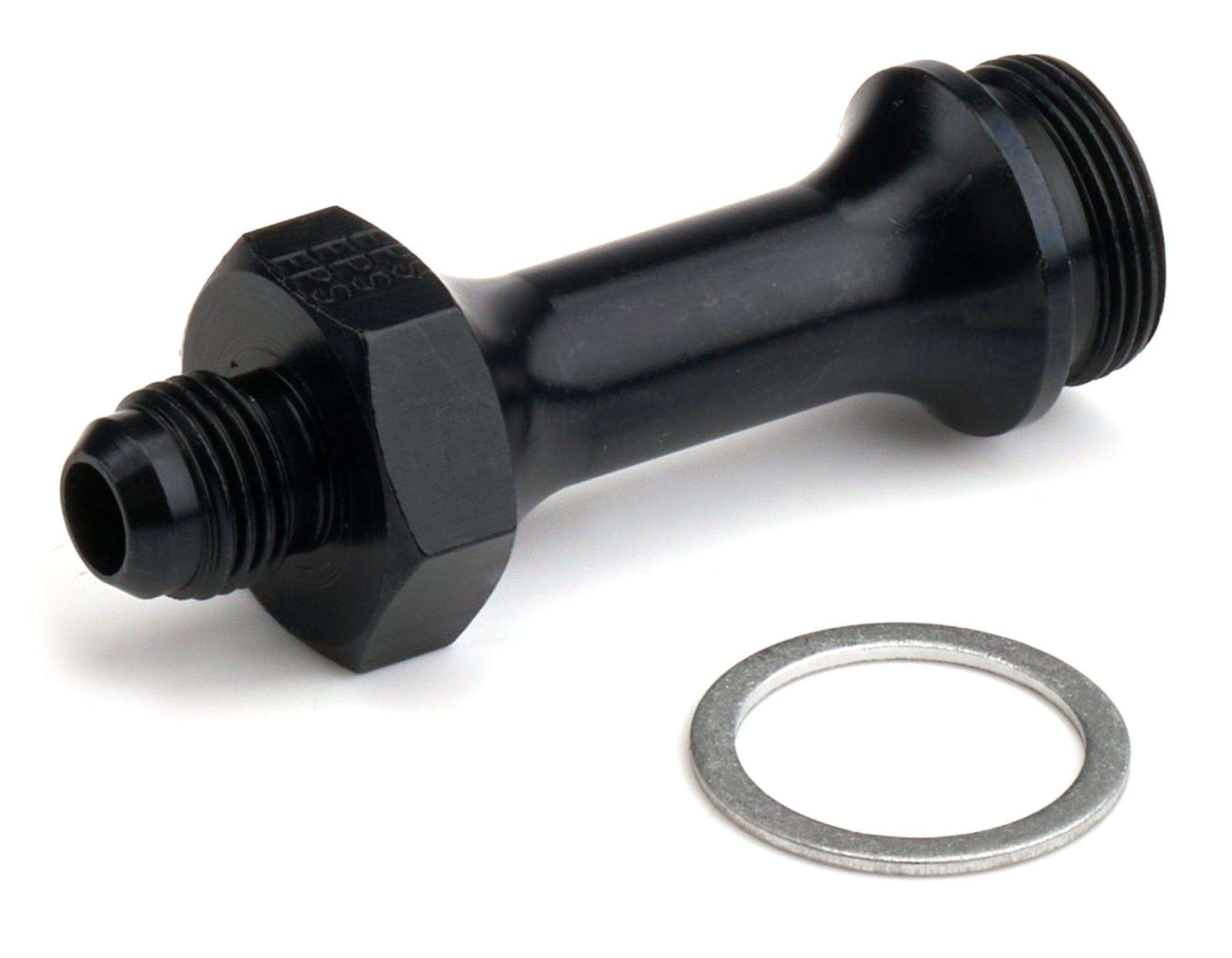 Fragola Performance Systems 491975-BL Carb Adapter Fitting #6 x 7/8-20 3in Long Blk Fragola Performance Systems 491975-BL