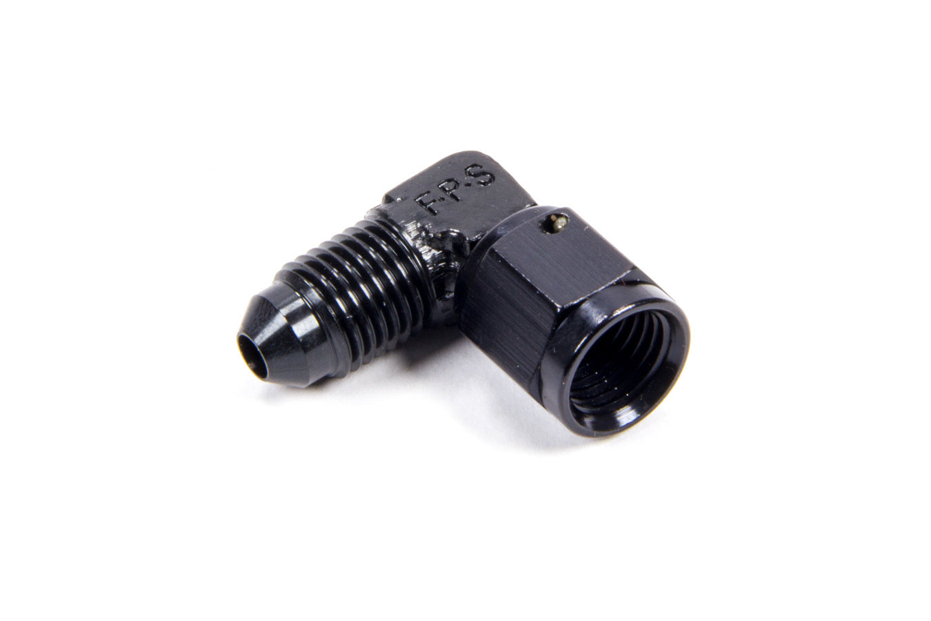 Fragola Performance Systems 498102-BL #4 Female Swivel to Male 90 Degree Fitting Black Fragola Performance Systems 498102-BL