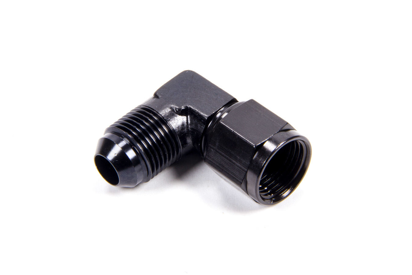 Fragola Performance Systems 498104-BL #8 Female Swivel to Male 90 Degree Fitting Black Fragola Performance Systems 498104-BL