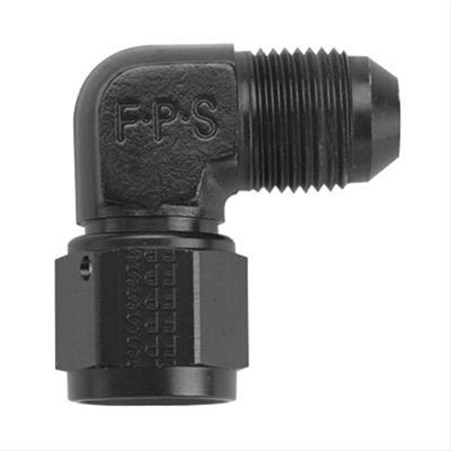 Fragola Performance Systems 498105-BL #10 FEMALE - MALE FLARE 90 BLACK Fragola Performance Systems 498105-BL