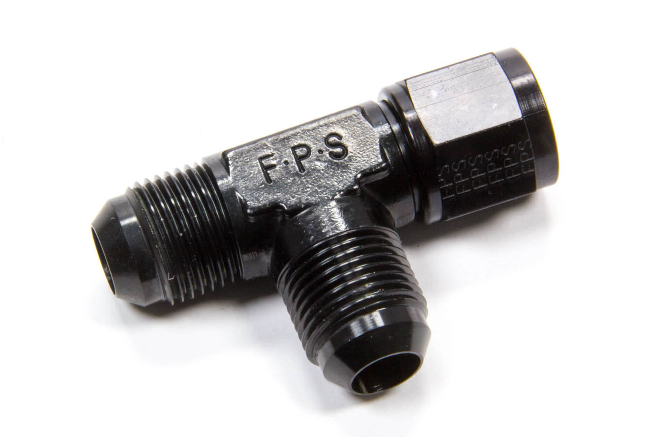 Fragola Performance Systems 498305-BL #10 Female T-Swivel on Run Fitting Black Fragola Performance Systems 498305-BL