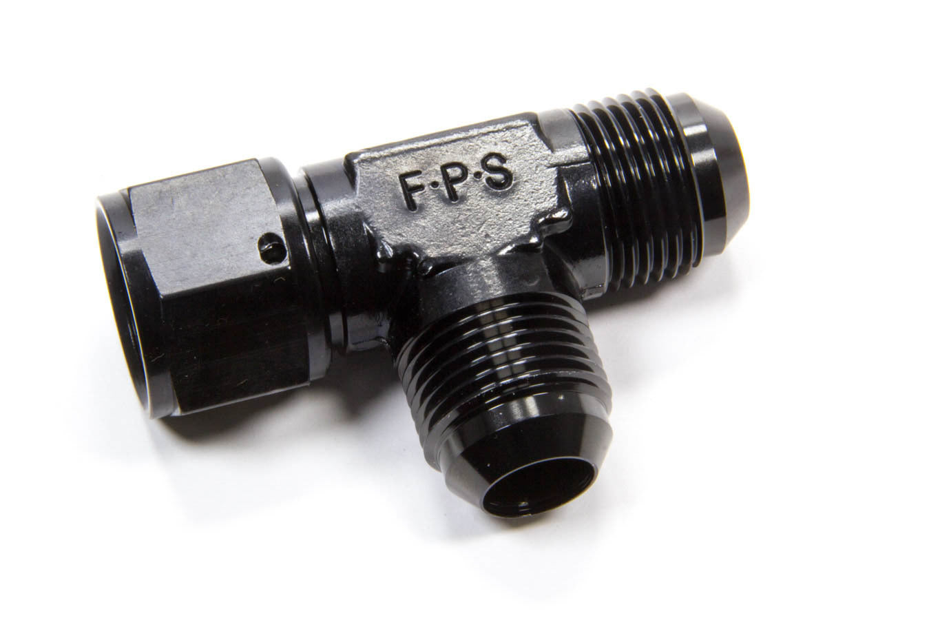 Fragola Performance Systems 498306-BL #12 On The Run T-Fitting w/Female Swivel Black Fragola Performance Systems 498306-BL