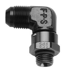 Fragola Performance Systems 499268-BL #6 x 3/4-16 90 Deg Swivel Adapter Black Fragola Performance Systems 499268-BL