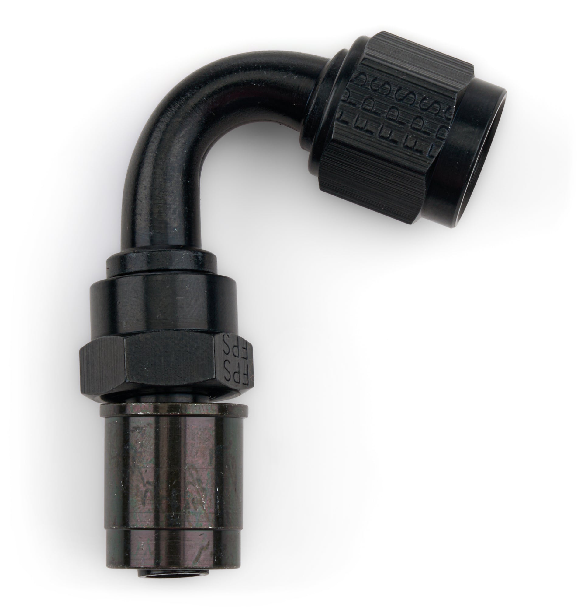 Fragola Performance Systems 5112006 6AN Real ST Crimp On 120 Deg Hose End Black Fragola Performance Systems 5112006