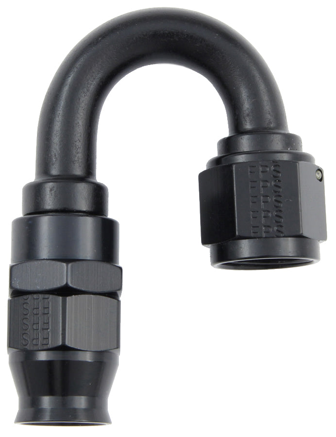 Fragola Performance Systems 681806-BL Hose Fitting #6 180 Deg PTFE Black Fragola Performance Systems 681806-BL