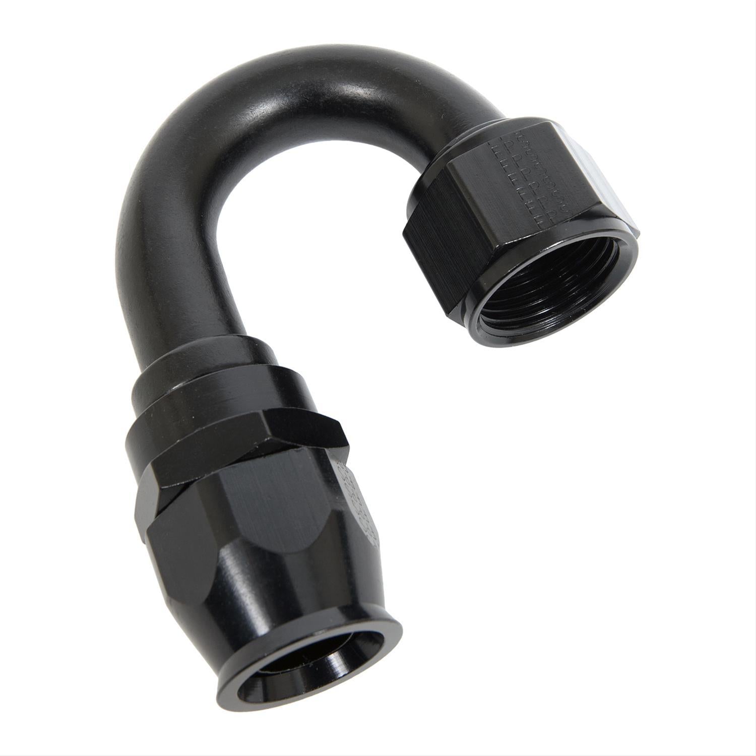 Fragola Performance Systems 681812-BL Hose Fitting #12 180 Deg PTFE Black Fragola Performance Systems 681812-BL