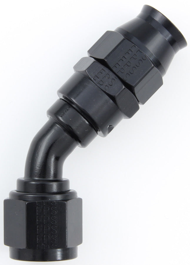 Fragola Performance Systems 684510-BL Hose Fitting #10 45 Deg PTFE Black Fragola Performance Systems 684510-BL