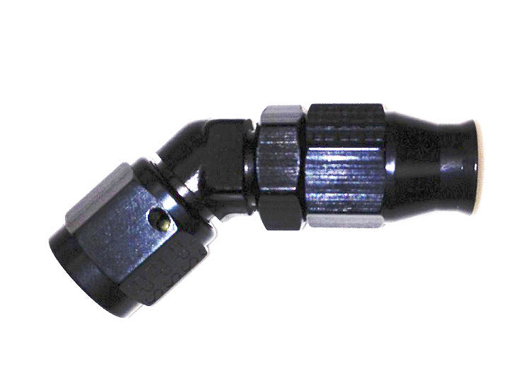 Fragola Performance Systems 684512-BL Hose Fitting #12 45 Deg PTFE Black Fragola Performance Systems 684512-BL