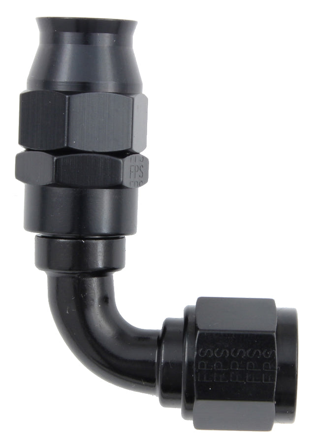 Fragola Performance Systems 689006-BL Hose Fitting #6 90 Deg PTFE Black Fragola Performance Systems 689006-BL