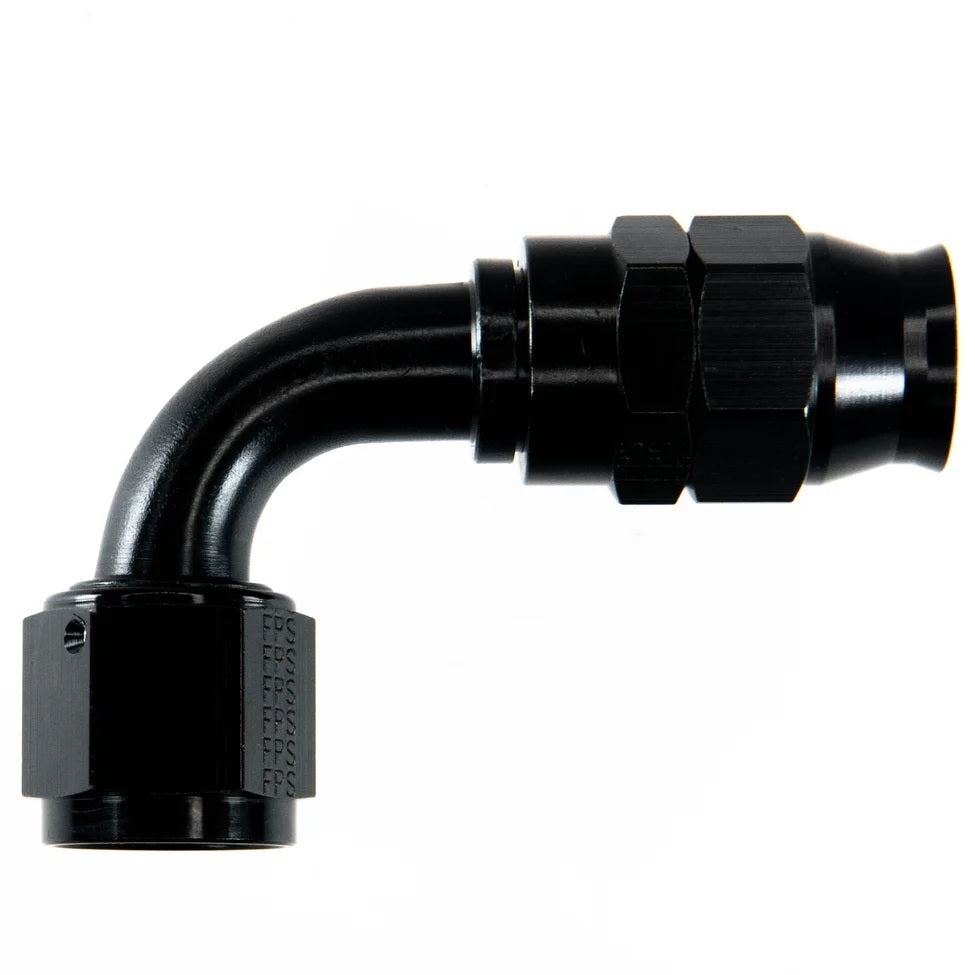 Fragola Performance Systems 689012-BL Hose Fitting #12 90 Deg PTFE Black Fragola Performance Systems 689012-BL