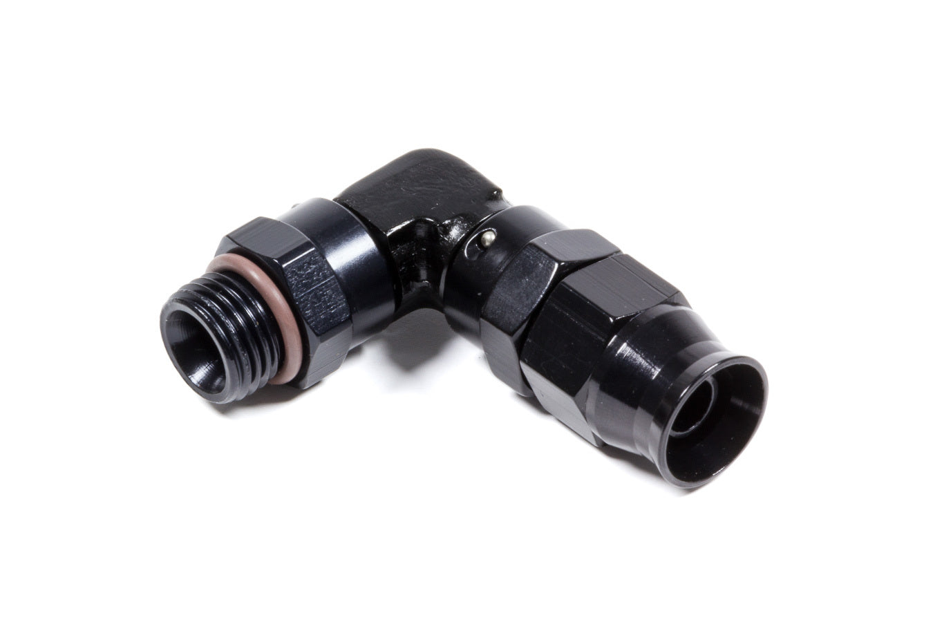Fragola Performance Systems 689706-BL Hose Fitting #6 90 Deg to #6 ORB PTFE Black Fragola Performance Systems 689706-BL