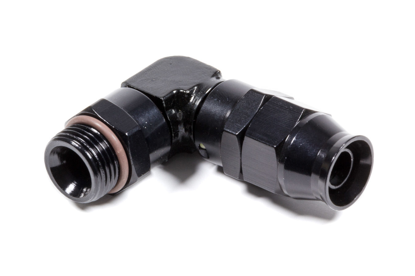 Fragola Performance Systems 689708-BL Hose Fitting #8 90 Deg to #8 ORB PTFE Black Fragola Performance Systems 689708-BL