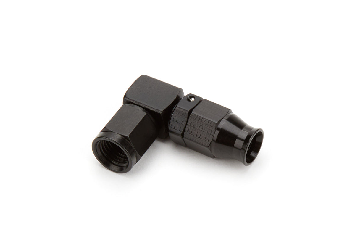 Fragola Performance Systems 689904-BL #4 90 Degr Real Street Forged Hose End - Black Fragola Performance Systems 689904-BL