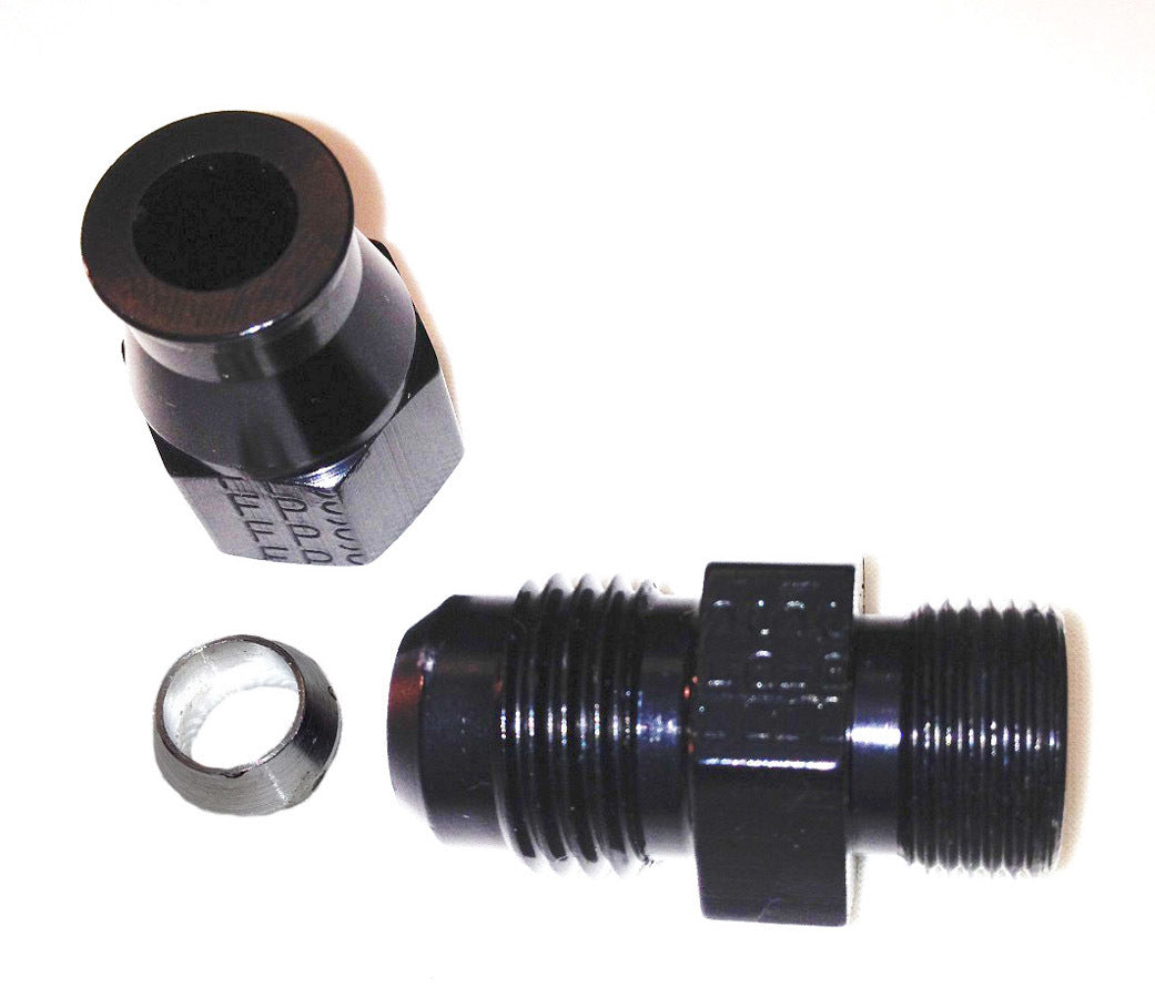 Fragola Performance Systems 892004-BL 6AN Male to 1/4in Tube Adapter Fitting  Black Fragola Performance Systems 892004-BL