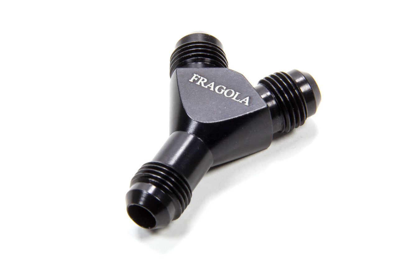 Fragola Performance Systems 900606-BL 6an Y-Male Fitting Black Fragola Performance Systems 900606-BL