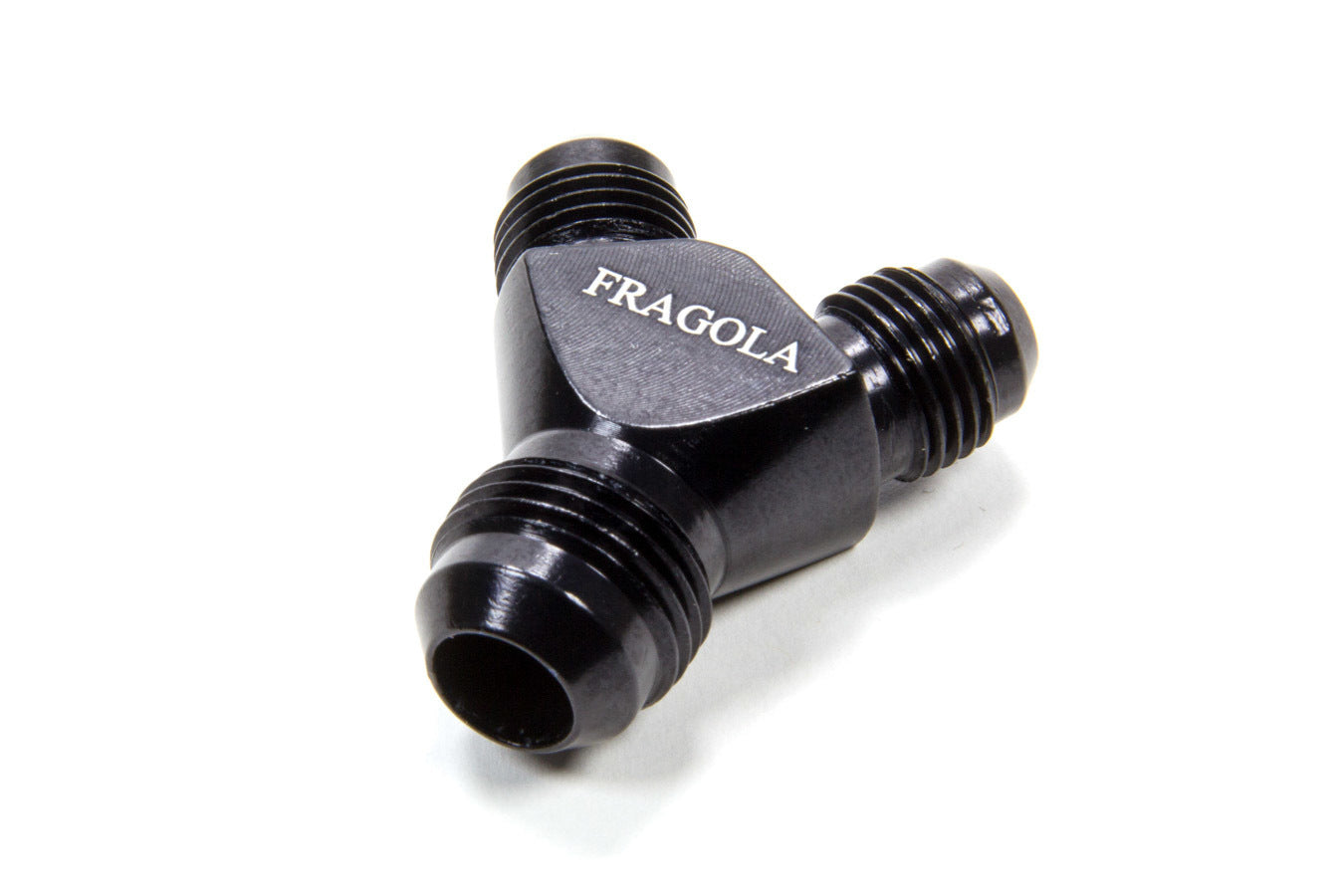 Fragola Performance Systems 900609-BL 8an Y-Male Fitting w/ Dual 6an outlets Black Fragola Performance Systems 900609-BL