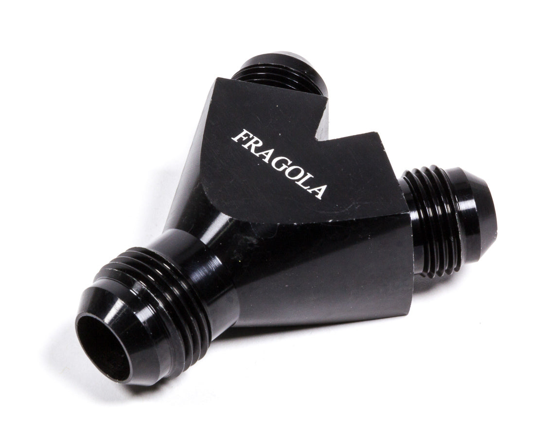 Fragola Performance Systems 900611-BL Y-Fitting #10Male Inlet x #8 Male Outlets Black Fragola Performance Systems 900611-BL