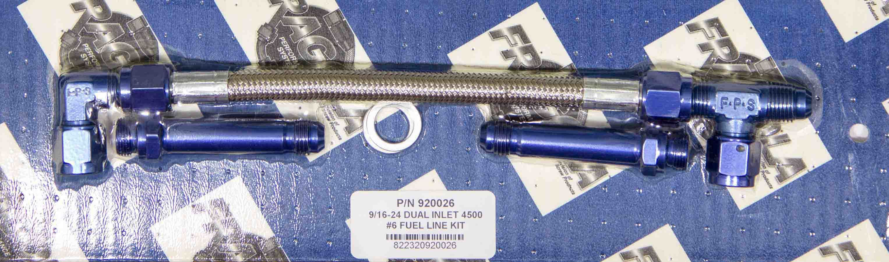 Fragola Performance Systems 920026 #6 Pro Stock Fuel Line Kit Demon Fragola Performance Systems 920026