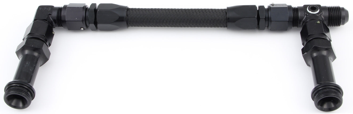 Fragola Performance Systems 930002-BL #6 Fuel Line Kit 7/8-20 Dual Inlet 4150 Black Fragola Performance Systems 930002-BL