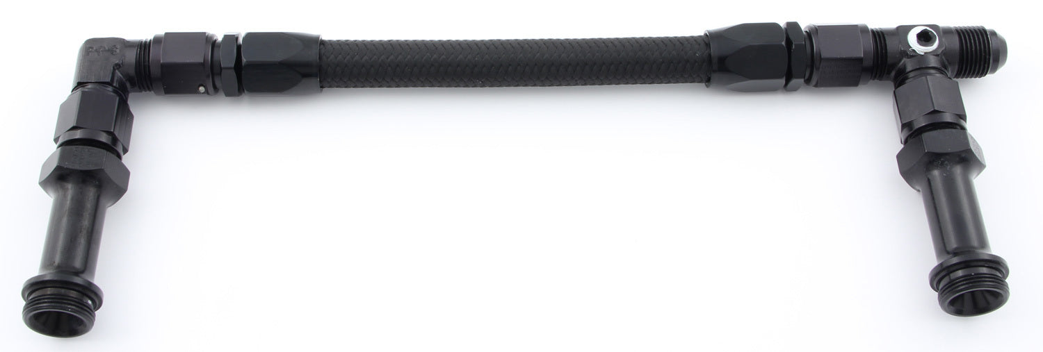 Fragola Performance Systems 930005-BL #8 Fuel Line Kit 7/8-20 Dual Inlet 4500 Black Fragola Performance Systems 930005-BL