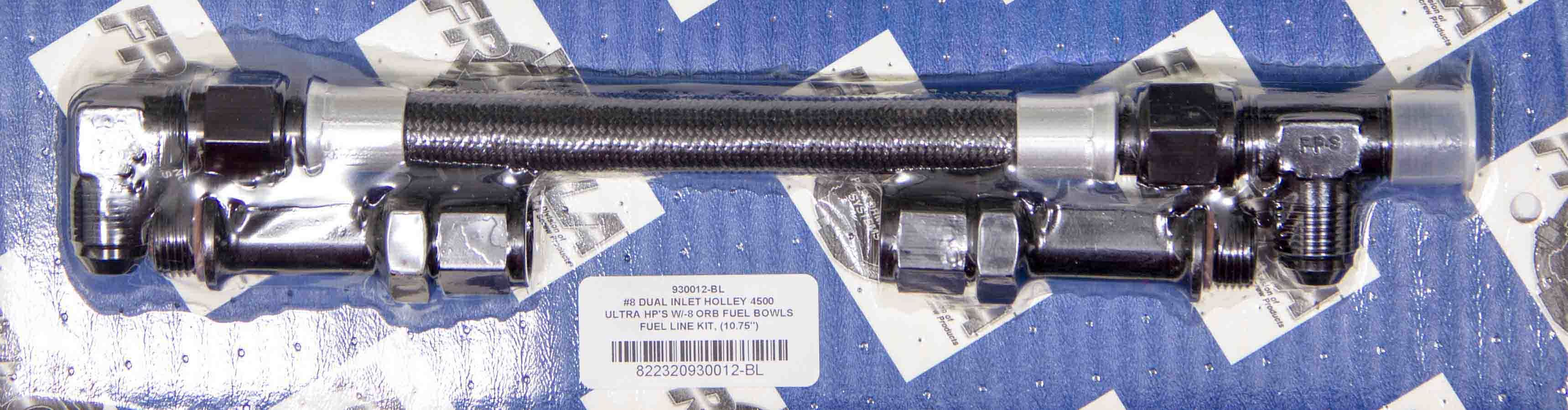 Fragola Performance Systems 930012-BL #8 Fuel Line Kit Holley Ultra HP 4500 Carbs Fragola Performance Systems 930012-BL