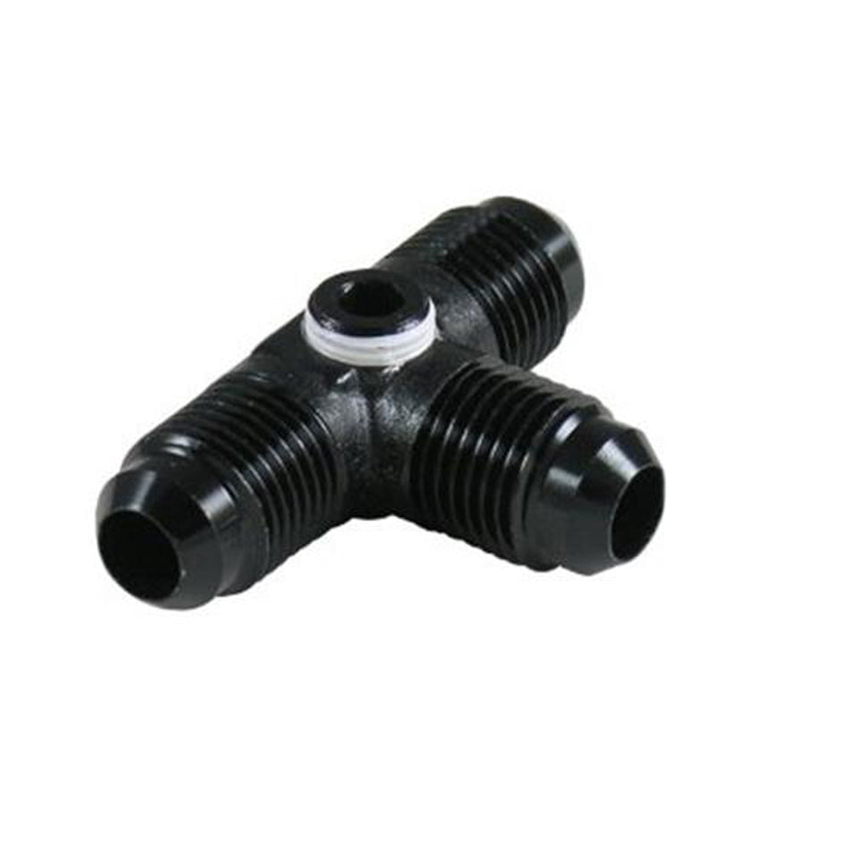 Fragola Performance Systems 997408-BL #8 Male Tee w/1/8 FPT Port - Black Fragola Performance Systems 997408-BL