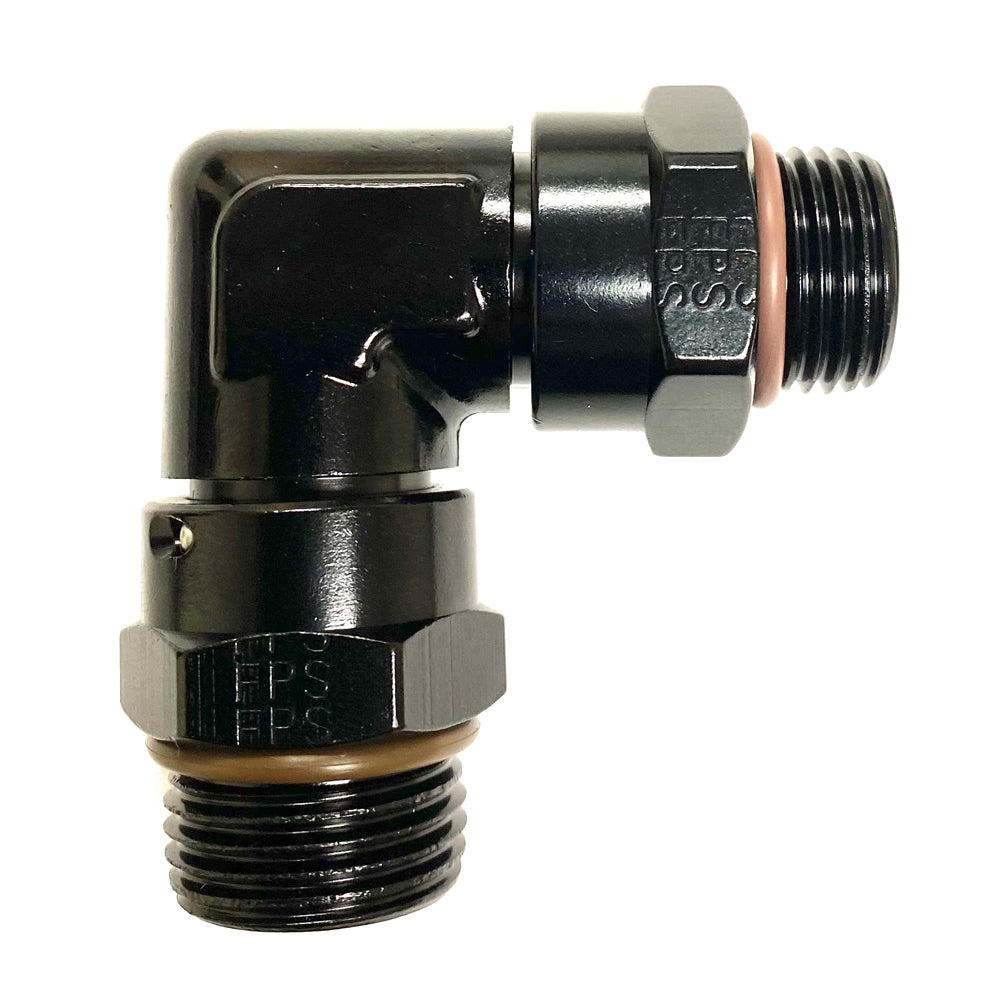 Fragola Performance Systems 999603BL 90-Deg Male ORB Adapter Fitting #6 to #8 Fragola Performance Systems 999603BL