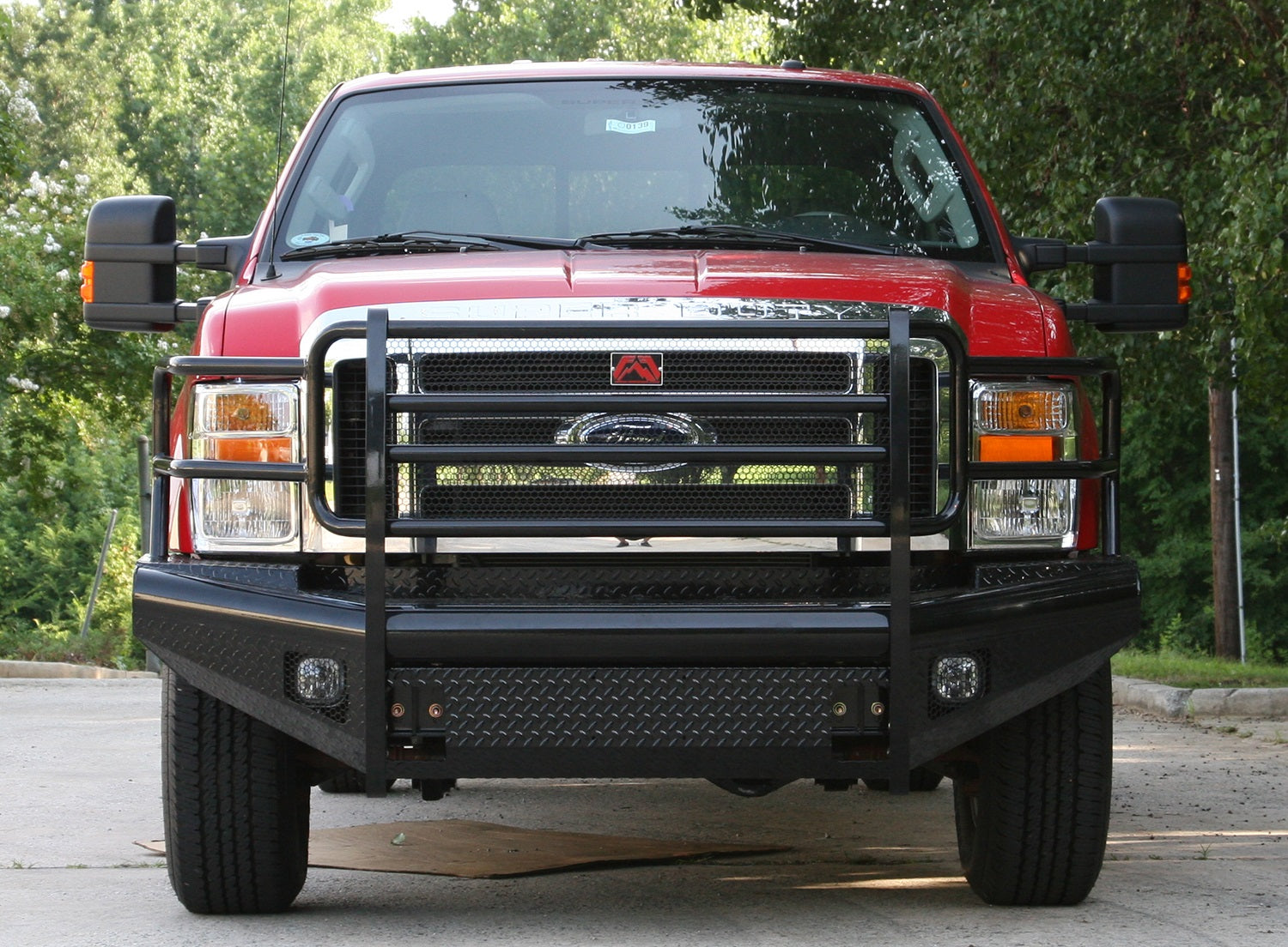 Fab Fours FS08-S1960-1 Black Steel Front Ranch Bumper Fab Fours FS08-S1960-1
