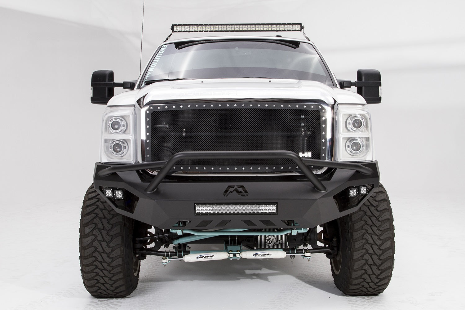 Fab Fours FS11-V2652-B Vengeance Front Bumper; Uncoated/Paintable; Pre-Runner Guard; [AWSL]; Fab Fours FS11-V2652-B