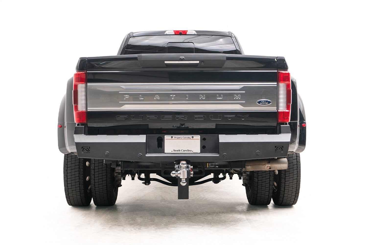 Fab Fours FS17-RT4150-1 Red Steel Rear Bumper; Fab Fours FS17-RT4150-1