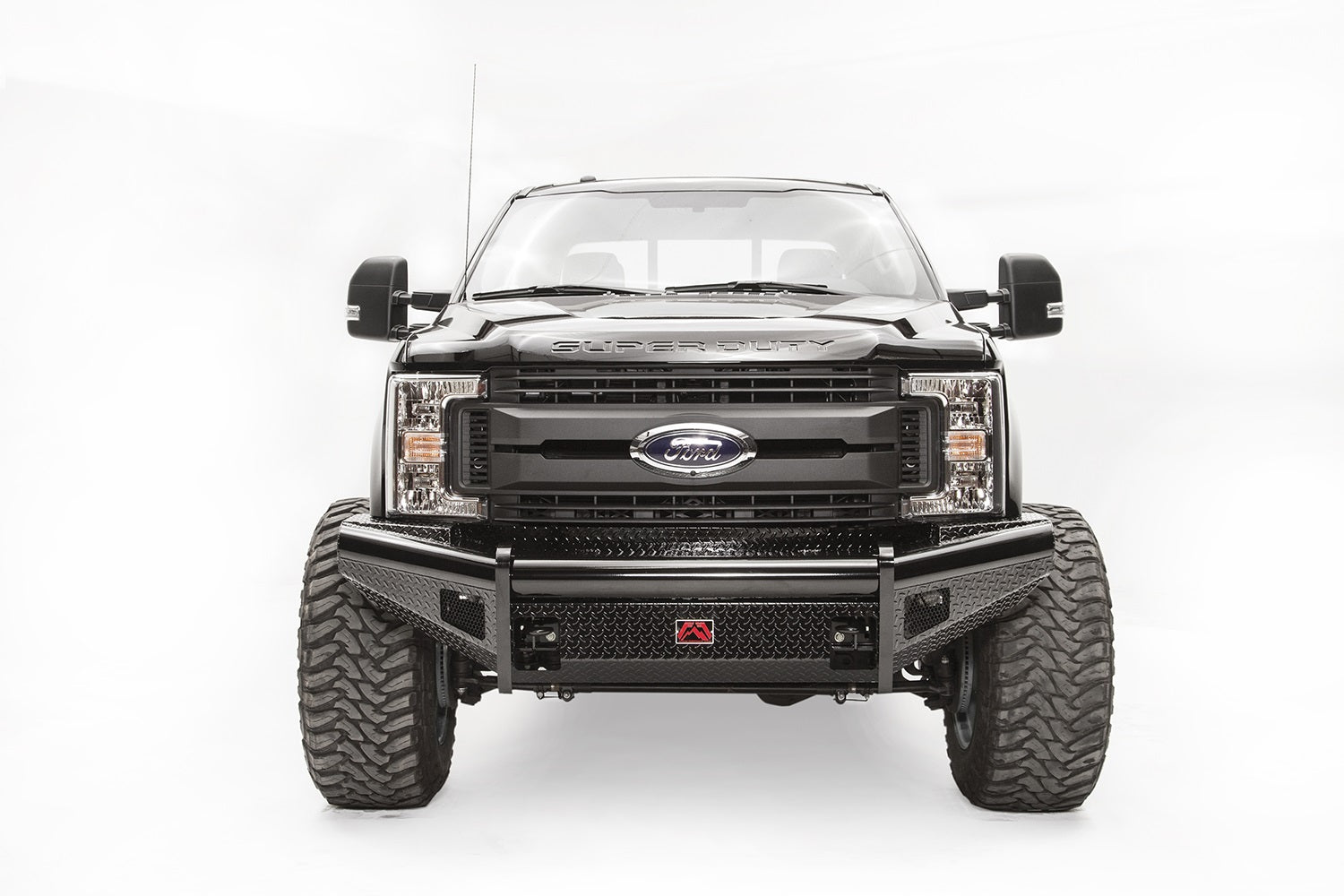 Fab Fours FS17-S4161-1 Black Steel Front Ranch Bumper Fab Fours FS17-S4161-1