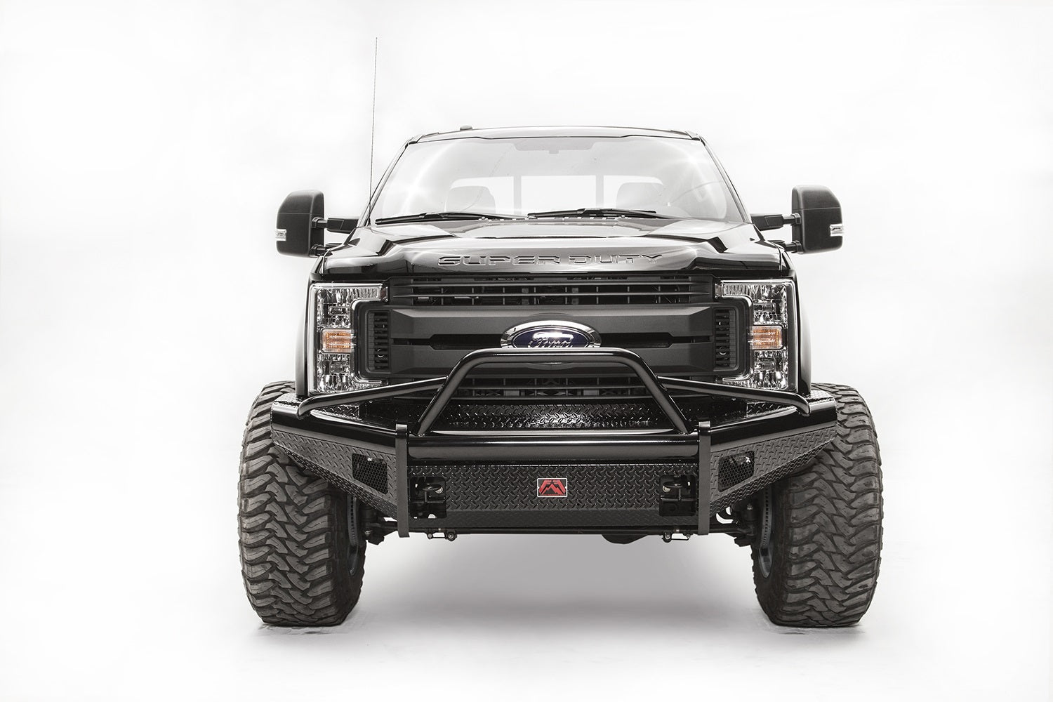 Fab Fours FS17-S4162-1 Black Steel Front Ranch Bumper Fab Fours FS17-S4162-1