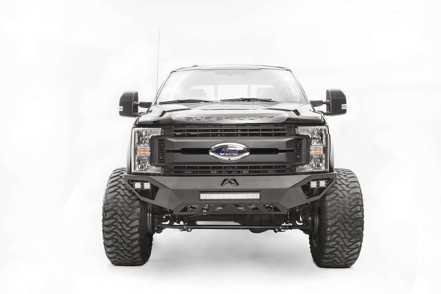 Fab Fours FS17-V4151-B Vengeance Front Bumper; Uncoated/Paintable; w/No Guard; [AWSL]; Fab Fours FS17-V4151-B